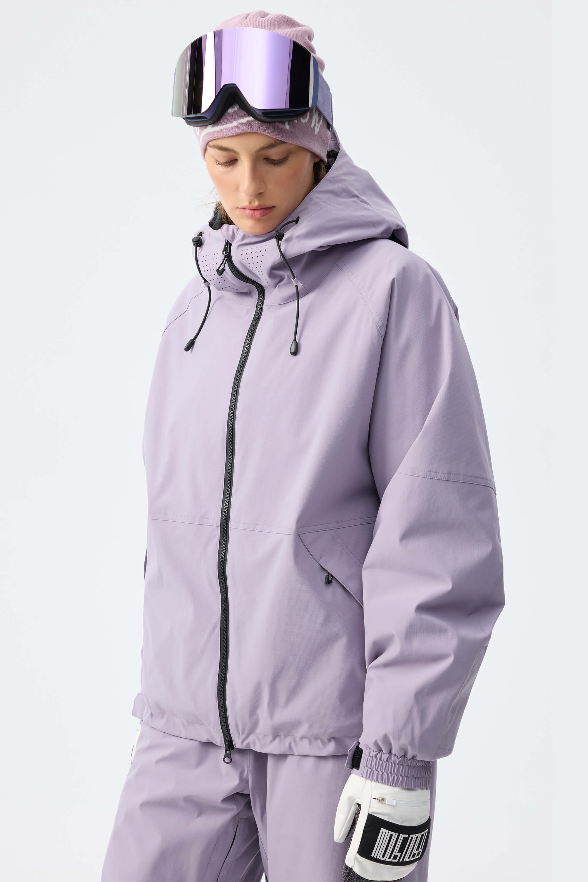 Women's Ice Blue Recycled Minimalist Insulated Snow Jacket – GSou Snow