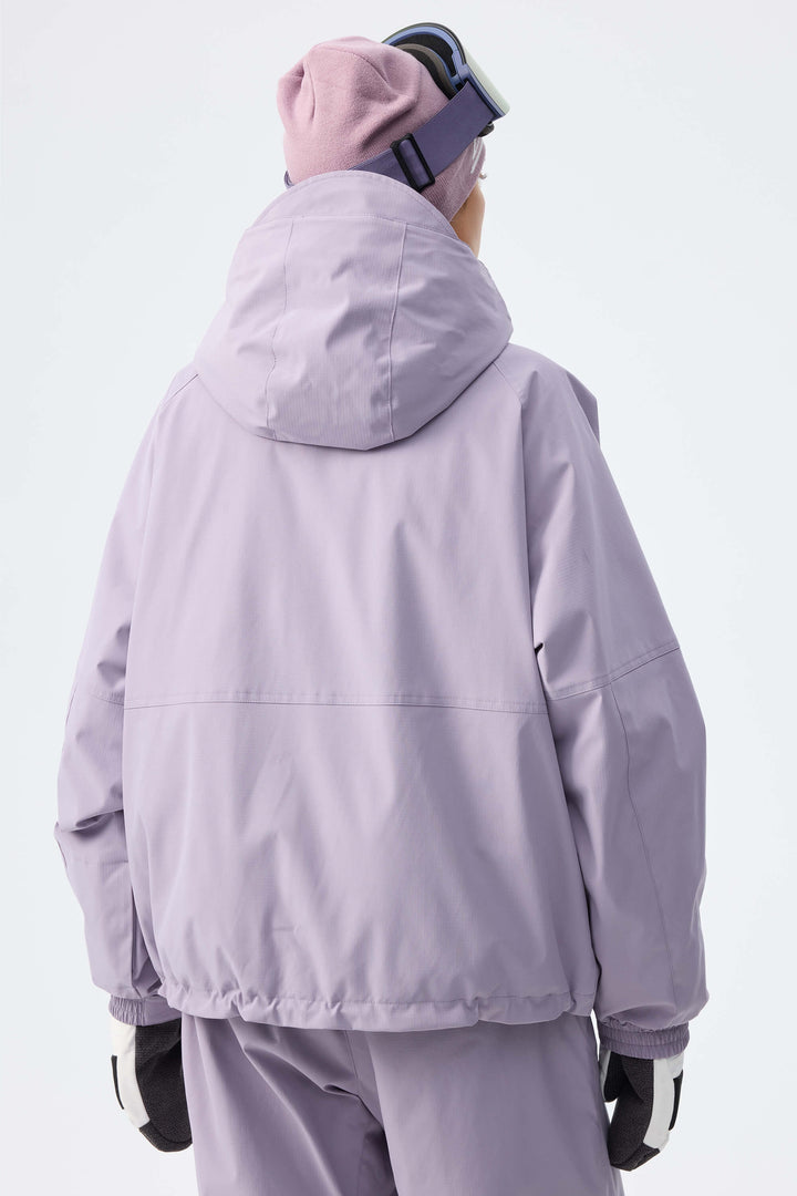 Women's Lavender Recycled Minimalist Insulated Snow Jacket