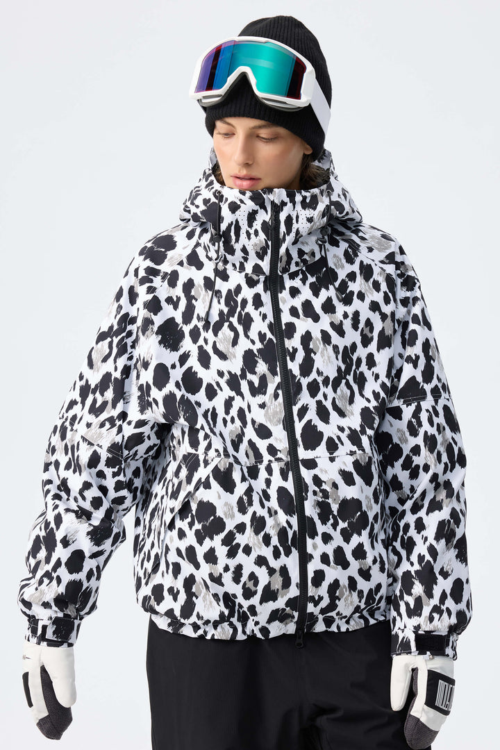 Women's Black Recycled Minimalist Insulated Snow Jacket