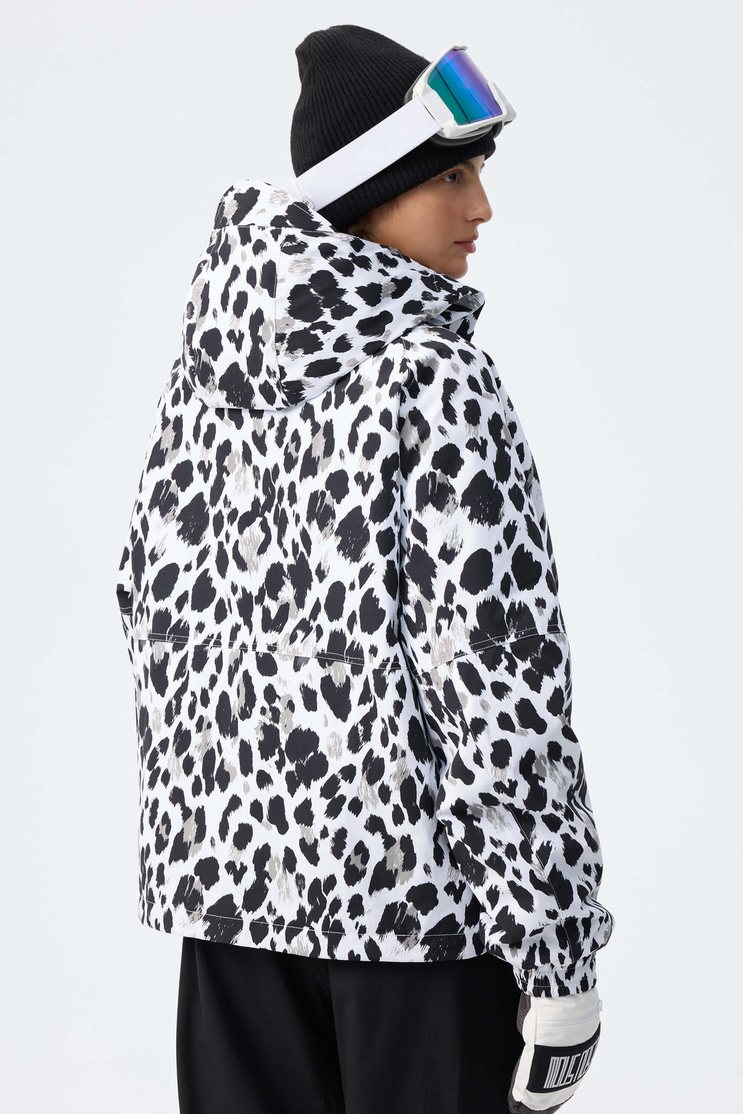Women's Mono Leopard Recycled Minimalist Insulated Snow Jacket