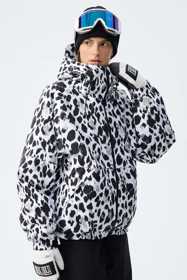 Women's Black Recycled Minimalist Insulated Snow Jacket