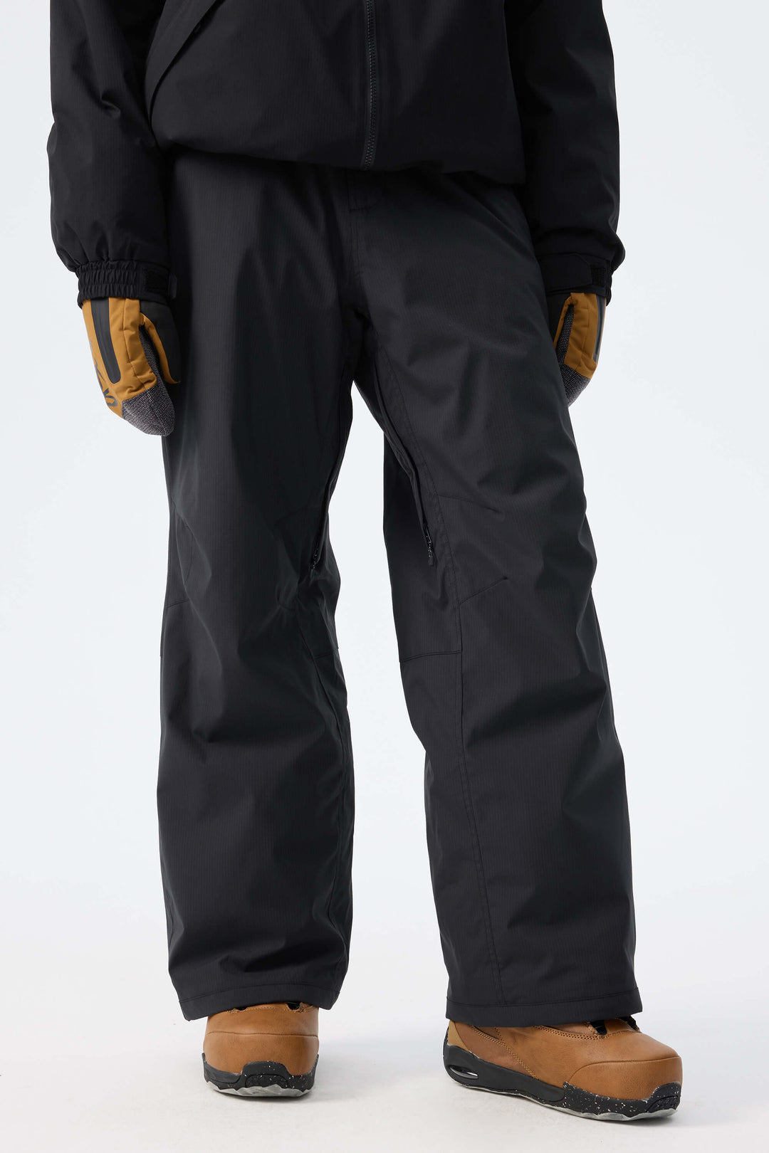 Women's Light Grey Recycled Minimalist Insulated Snow Pants
