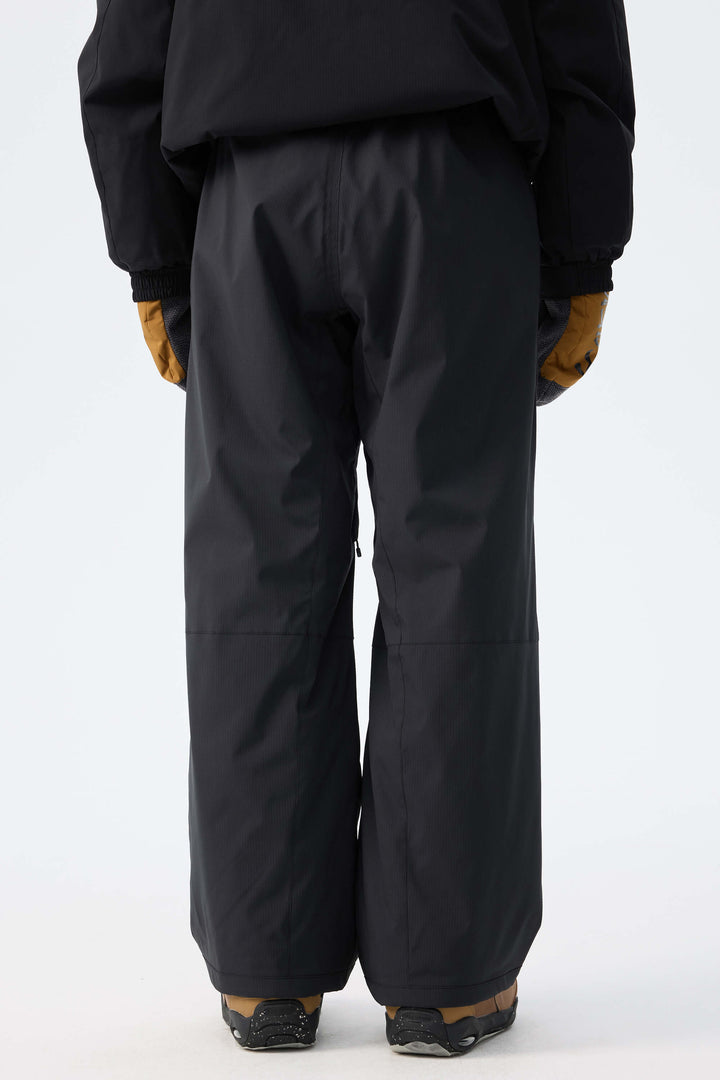 Women's Black Recycled Minimalist Insulated Snow Pants