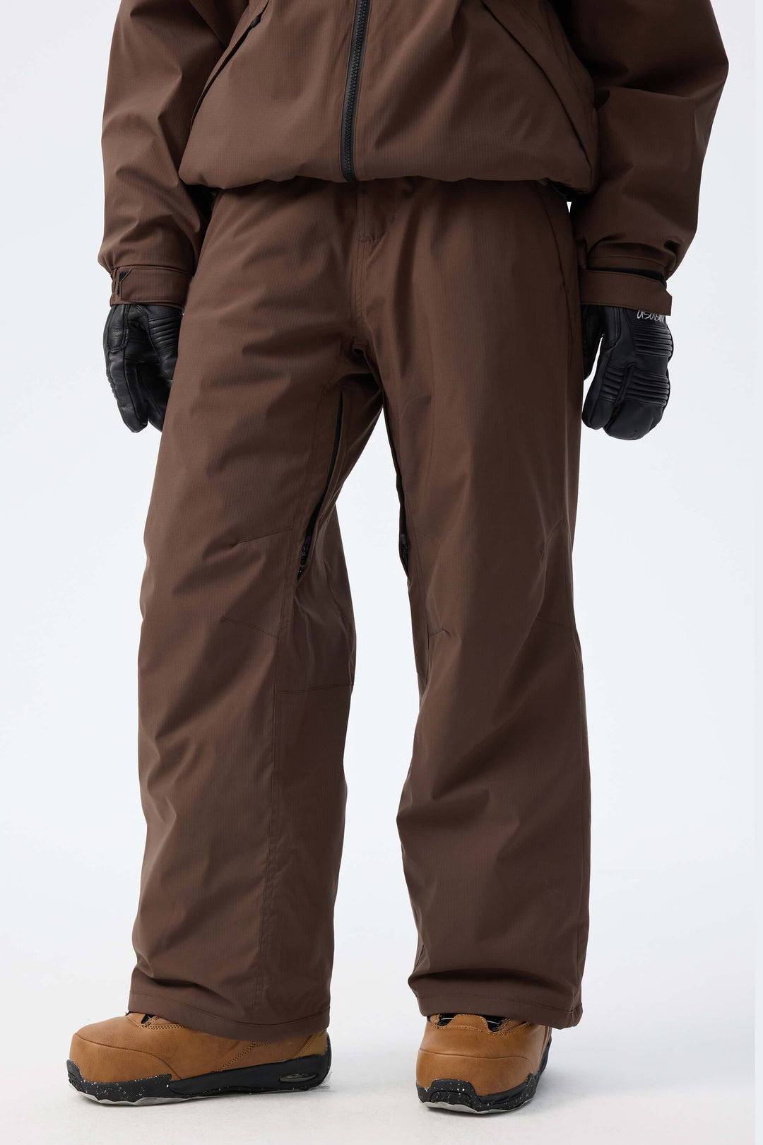 Women's Black Recycled Minimalist Insulated Snow Pants