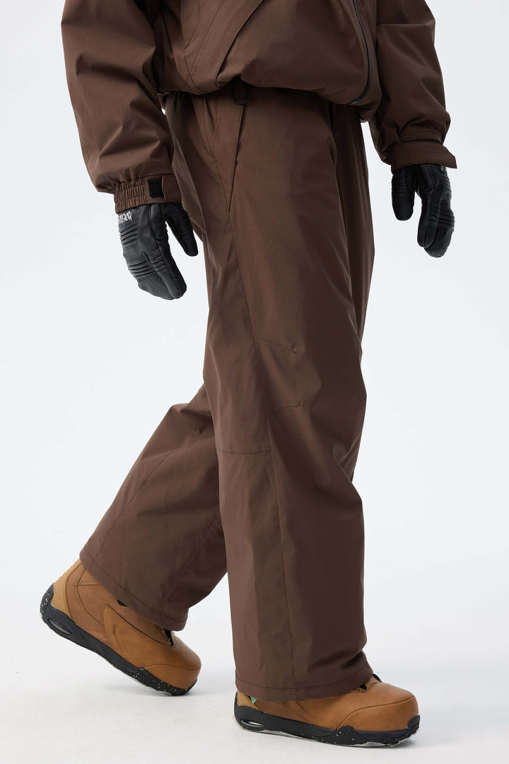 Women's Light Grey Recycled Minimalist Insulated Snow Pants