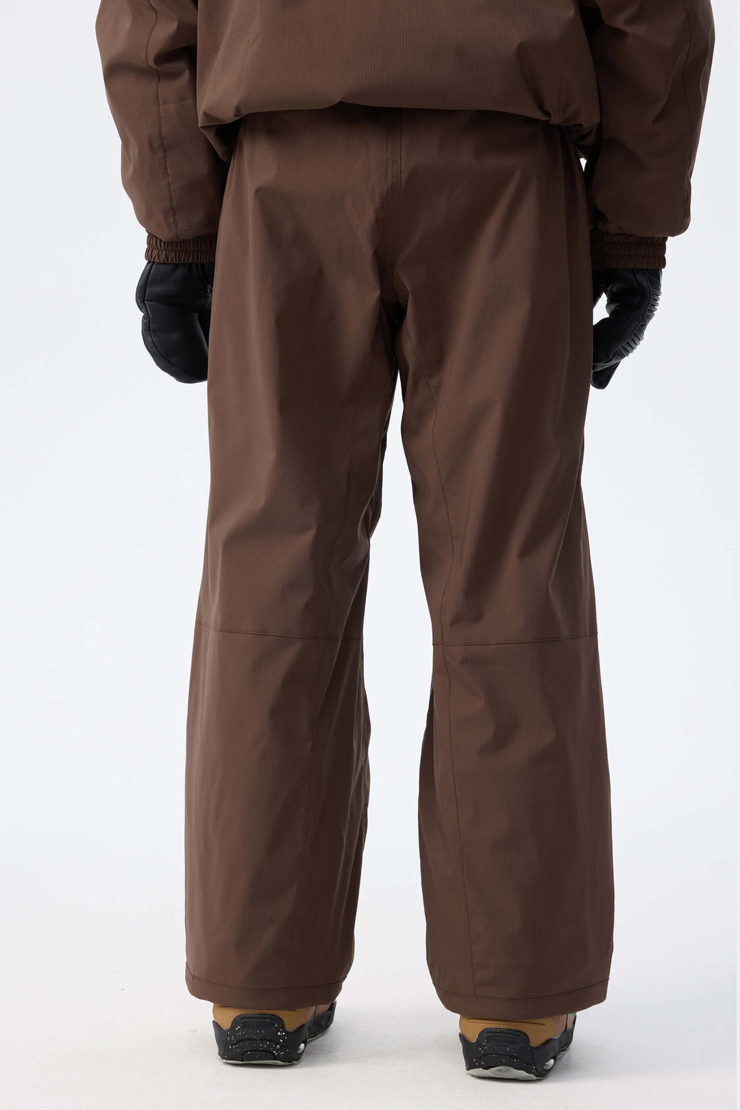 Women's Brown Recycled Minimalist Insulated Snow Pants