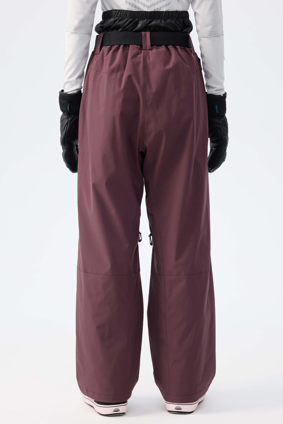 Women's Plum Noir Recycled Minimalist Insulated Snow Pants