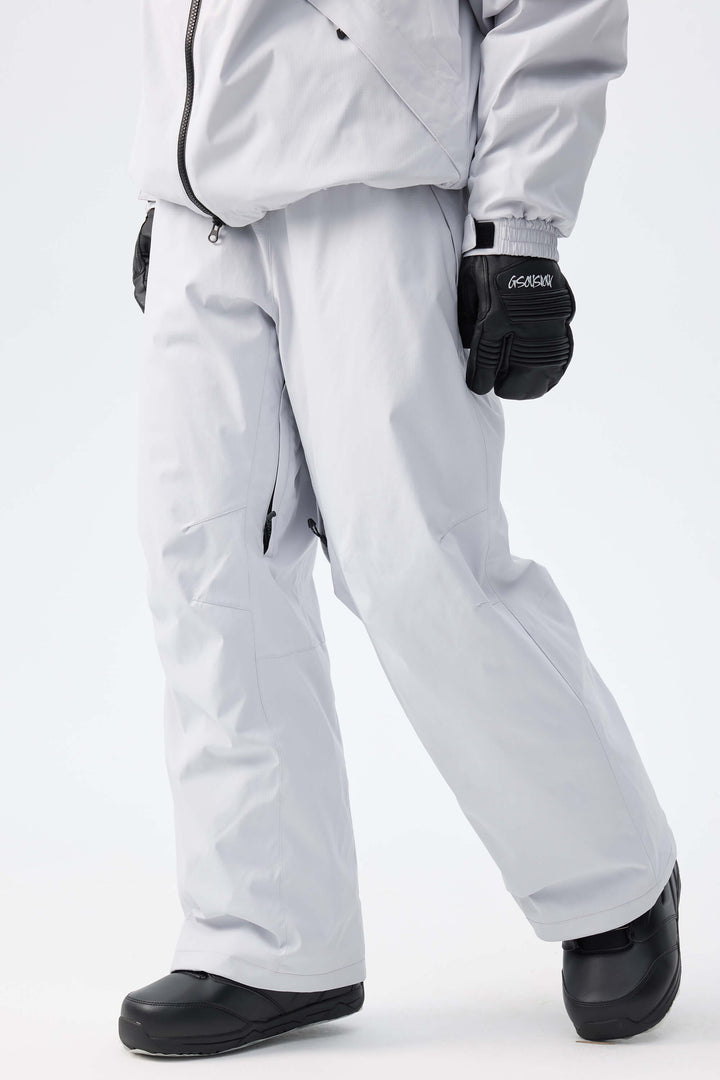 Women's Black Recycled Minimalist Insulated Snow Pants