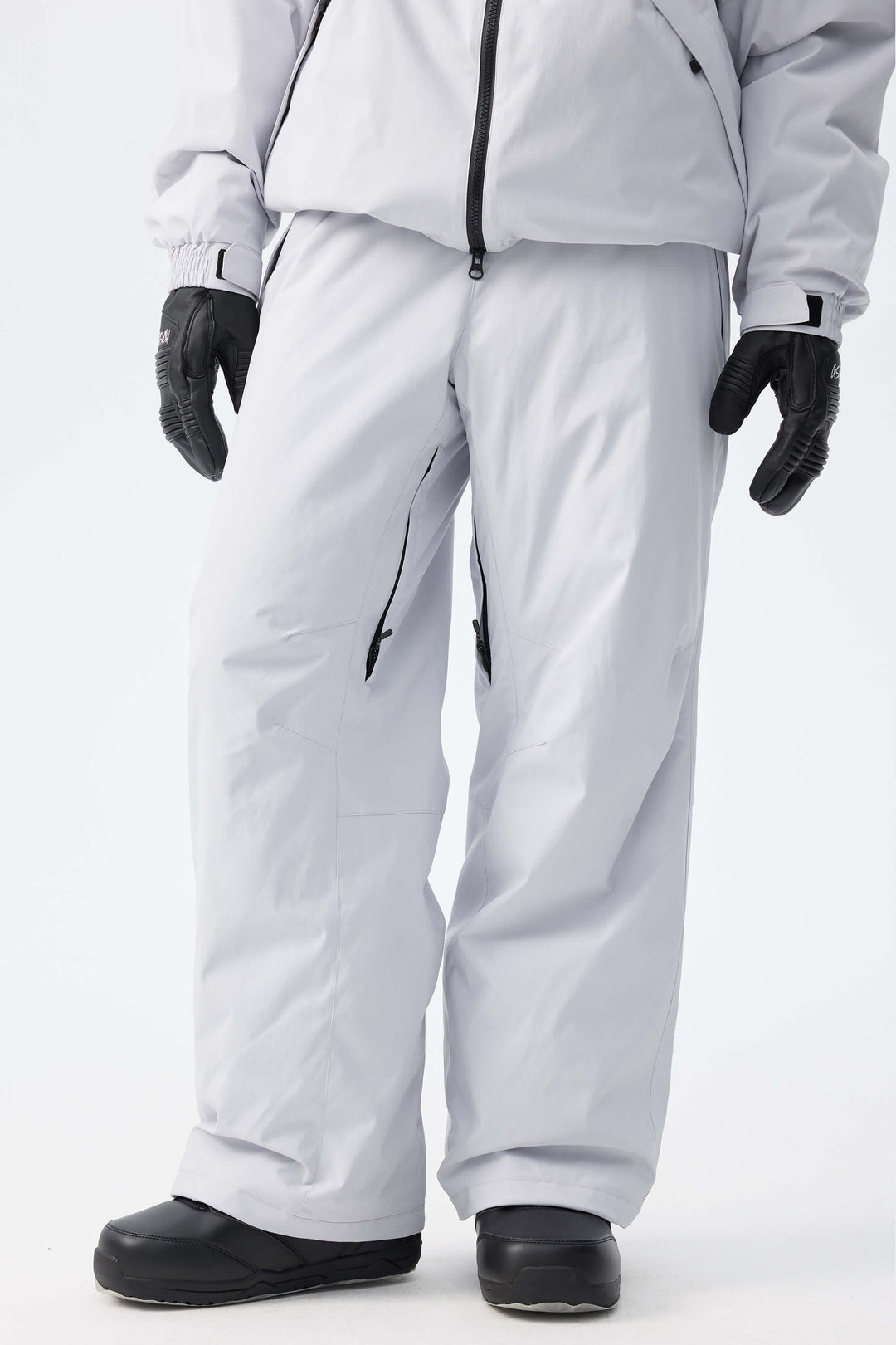Women's Black Recycled Minimalist Insulated Snow Pants