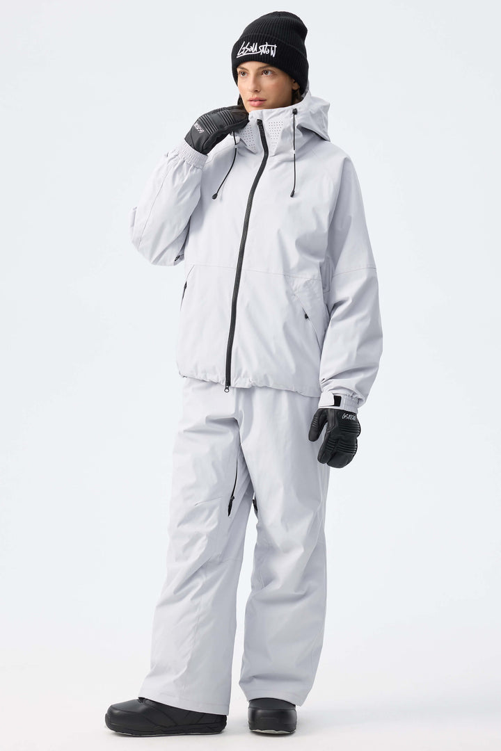 Women's Black Recycled Minimalist Insulated Snow Pants