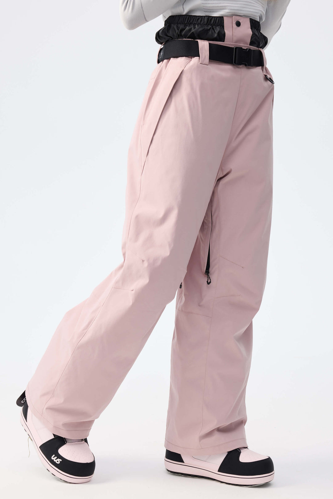 Women's Pink Recycled Minimalist Insulated Snow Pants