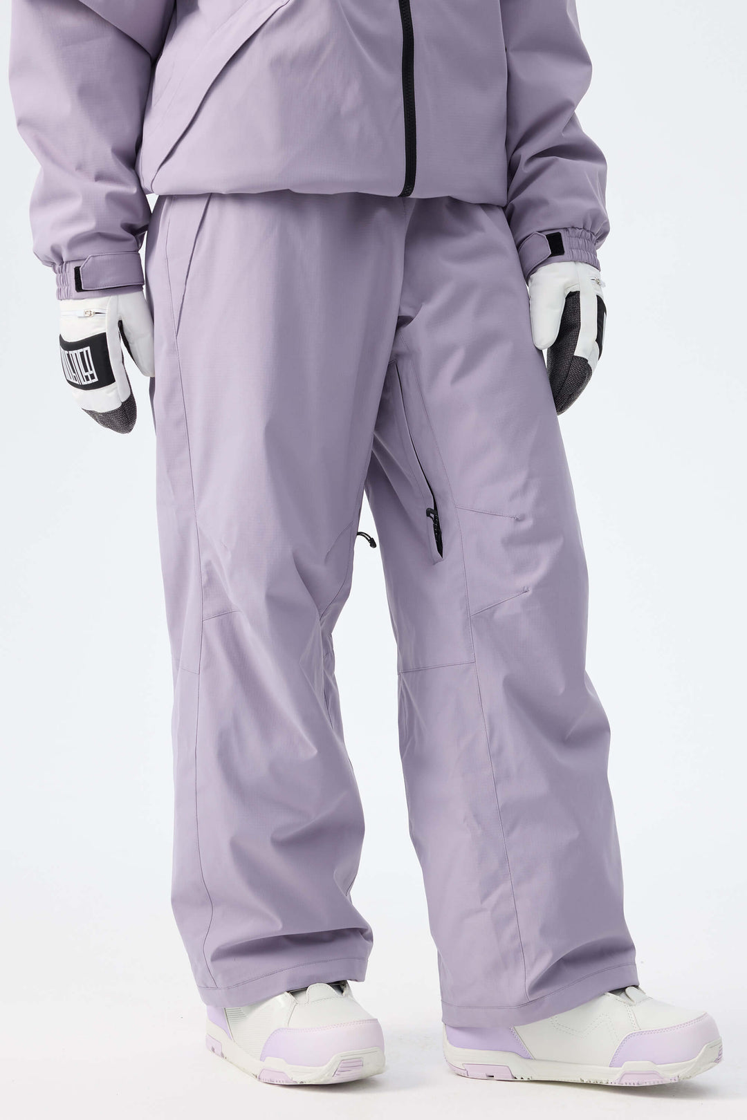 Women's Black Recycled Minimalist Insulated Snow Pants