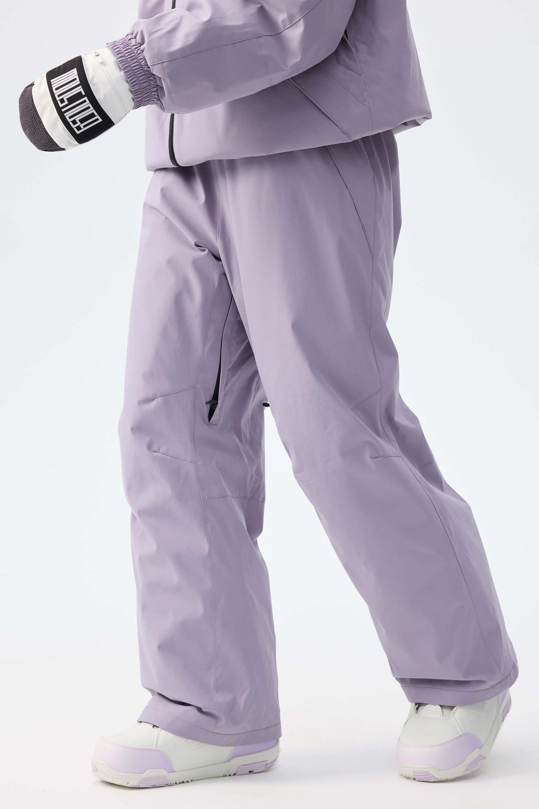 Women's Black Recycled Minimalist Insulated Snow Pants