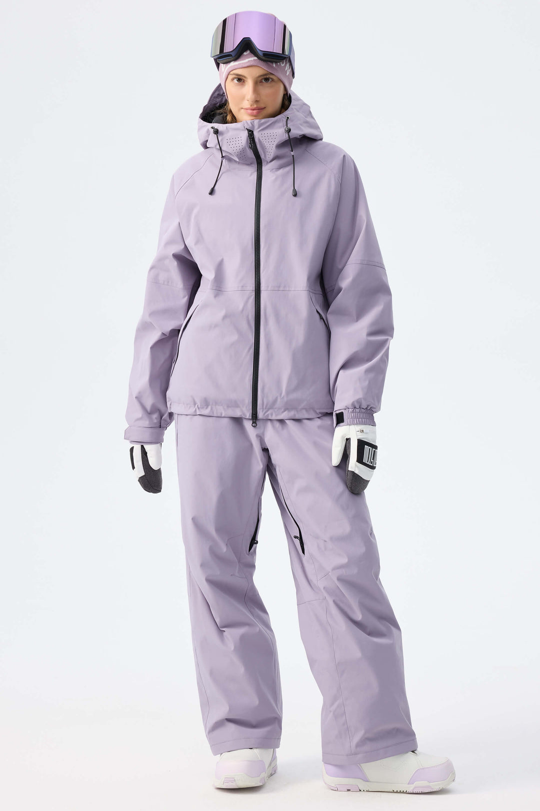 Women's Black Recycled Minimalist Insulated Snow Pants