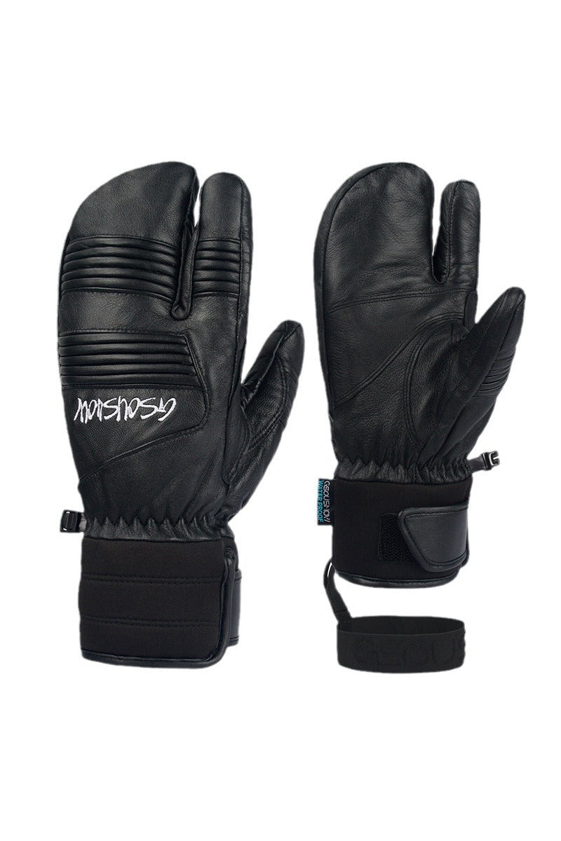drei finger handschuh Gsou Snow Erwachsene Unisex verschleißfeste Drei-Finger-Handschuhe aus – GSou Snow