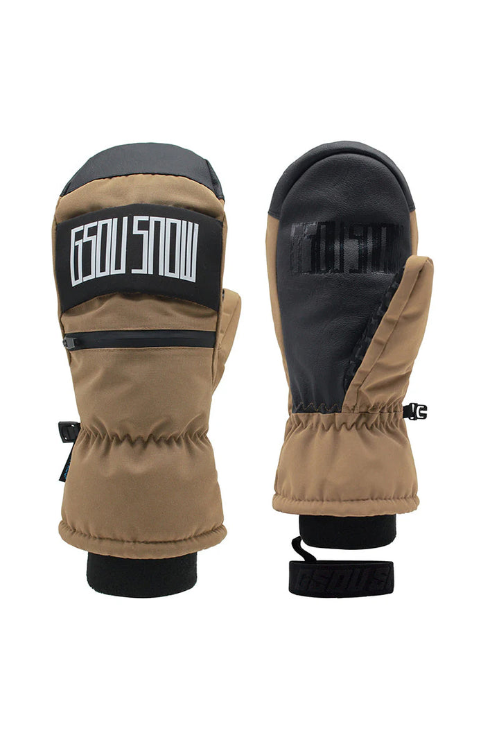 Gsou Snow Adult Unisex Ski Mittens Multicolor Fleece Inner Snowboard Gloves