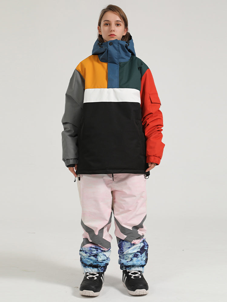 Gsou Snow Women's Snowboard Suits Winter Warm Snow Jacket And Pants Set