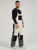 Gsou Snow – pantalon de Ski à bretelles pour homme, coupe-vent et imperméable, une pièce, pour l'hiver
