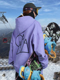 Gsou Snow Damen-Skipullover für Paare, winddicht, warm, Fleece, Übergröße, Jacke, Einzel- und Doppelboard-Skianzug