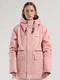 SMN Women's Winter New Unisex Pink Ski Suit Single And Double Board Waterproof Wear-Resistant Warm Ski Suit