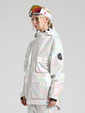 Gsou Snow Women's Silver Dazzling Ski Jacket