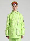 Gsou Snow Women's Green Dazzling Ski Jacket