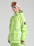 Gsou Snow Women's Yellow Dazzling Ski Jacket