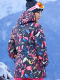 Womens Winter Snowboard Jacket.Environmentally friendly degradable fabric.10K Waterproof/10K Breathable