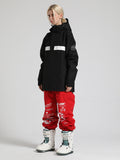 Gsou Snow Women's Black Pullover Ski Suit