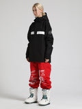 Gsou Snow Women's Red Pullover Ski Suit