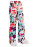 Gsou Snow Women's Colorful Thermal Warm High Waterproof Windproof Snowboard Ski Pants