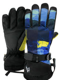SMN Men's Winter Ski Gloves For Outdoor Riding Waterproof Non-Slip Warm Gloves Plus Velvet Thick Korean Ski Gloves