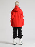 Gsou Snow Damen-Skianzug mit rotem Pullover