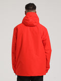 Gsou Snow Herren-Skijacke mit rotem Pullover