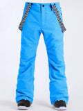 SMN Pantalon de ski et de snowboard imperméable Highland Bib pour hommes bleu