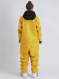 SMN Women's Slope Star Yellow One Picece Snowboard Ski Suits