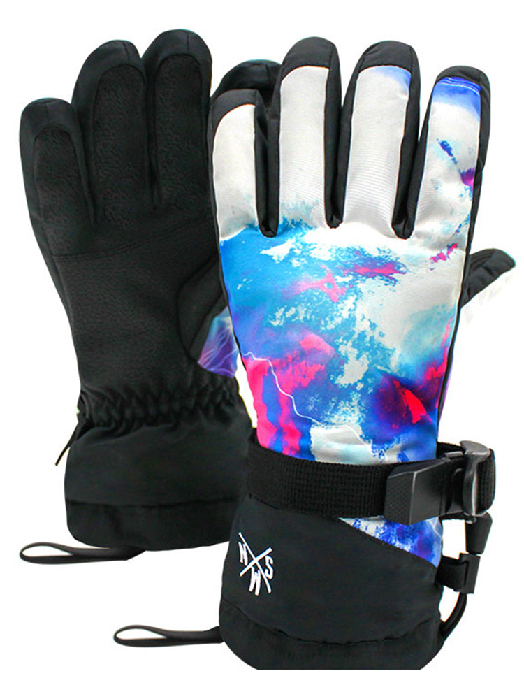 SMN Women's Ski Gloves Warm Waterproof Winter Outdoor Snow Snowboard Athletic Gloves