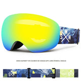 SMN Skibrille für Erwachsene, doppellagig, winddicht, beschlagfrei, Bergsteigerausrüstung, Cocker-Myopie-Schneebrille, Skibrille