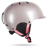 Gsou Snow Adult Electroplating Pink Lightweight Integrated Eps Ski Snowboard Helmet