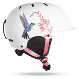 Gsou Snow Adult Hummingbird Print Lightweight Integrated Eps Ski Snowboard Helmet