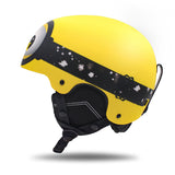 SMN casque de Ski jaune pour enfant équipement de Ski en plein air équipement de protection de Snowboard casque de neige à double planche de sport