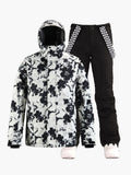 15K Windproof & Waterproof Printed Style Fashion Ski and Snowboard Suit