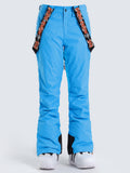 Pantalon de snowboard et de ski Highland Bib pour femme Gsou Snow bleu
