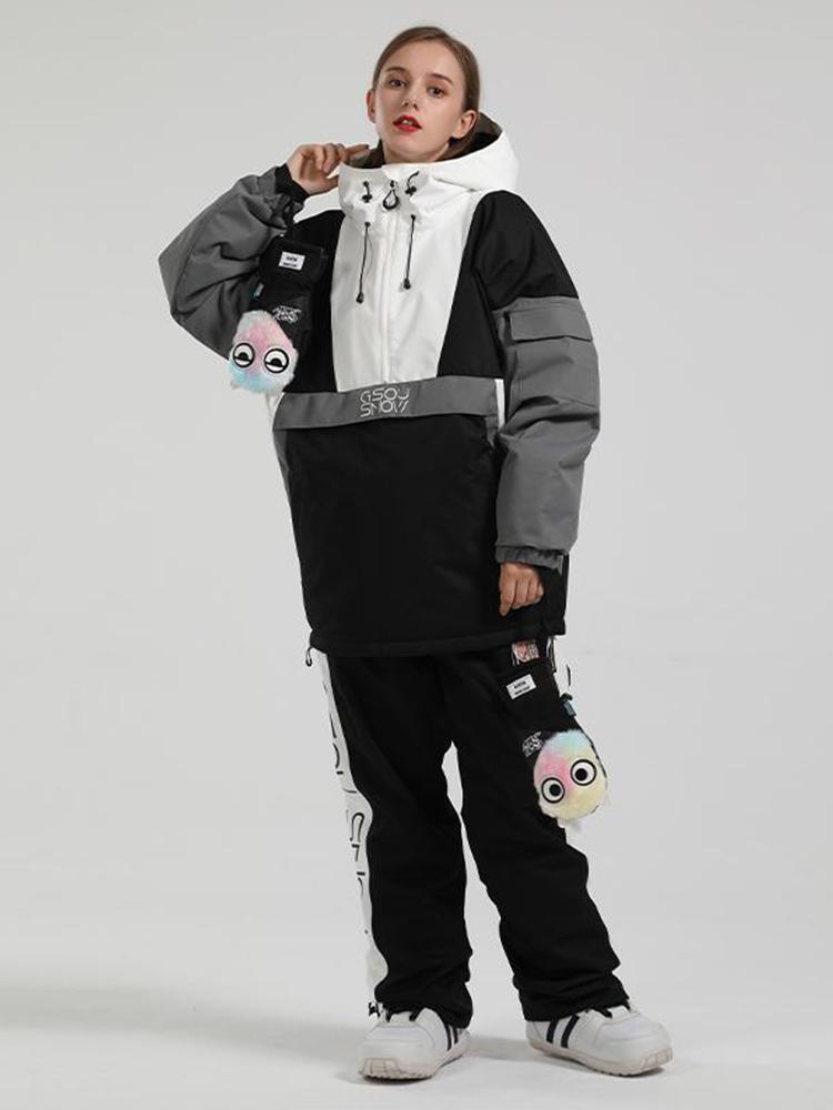 Gsou Snow Women's Reflective Snowboarding Suits