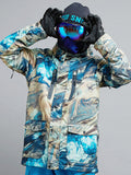Gsou Snow veste de Snowboard pour hommes vestes de Ski d'hiver imperméables et coupe-vent colorées