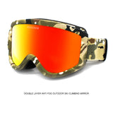Gsou Snow Adult Ski Goggles Double Anti-Fog Cocaine Myopia Glasses