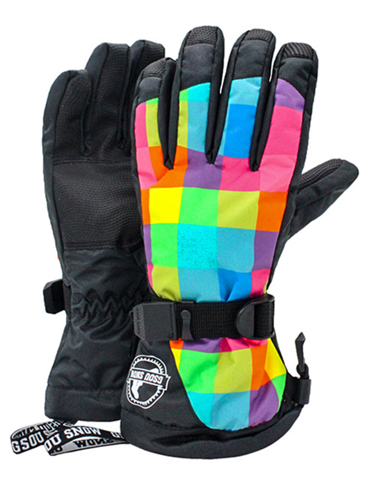 Gsou Snow Women's Ski Gloves Warm Waterproof Winter Outdoor Snow Snowboard Athletic Gloves