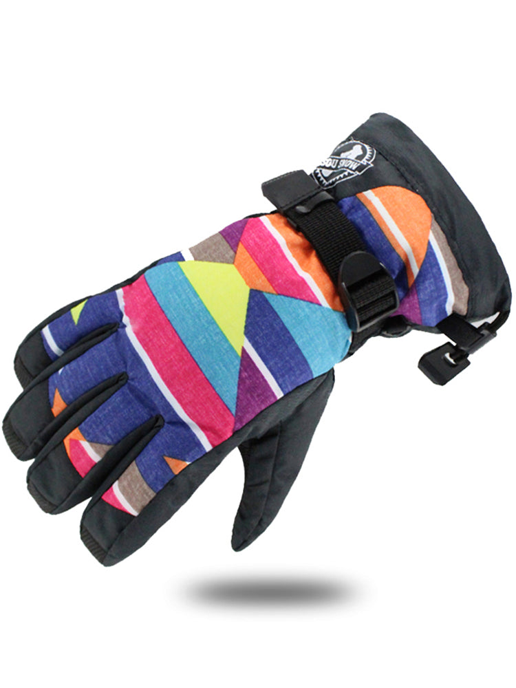 Gsou Snow Women's Waterproof Winter Ski Snowboard Snow Warm Gloves