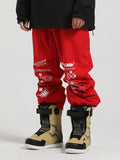 Gsou SnowPantalon de ski imprimé rouge homme
