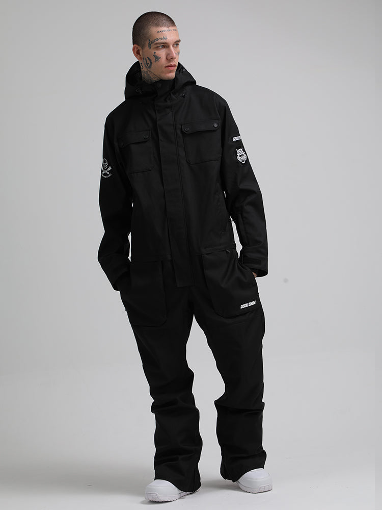 Face Fabric & Lining Material 100% Polyester Membrane 10K Waterproof: This technology provides the wearer with solid levels of waterproofing, breathability and comfort. Using high quality technology to keep you dry, warm, and comfortable. Large Pockets & Velcro cuffs.YKK Zipper Keep Warm .v